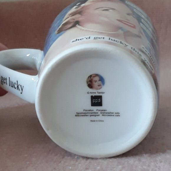 Anne Taintor Mug--"She was certain she'd get lucky" - Picture 3 of 6